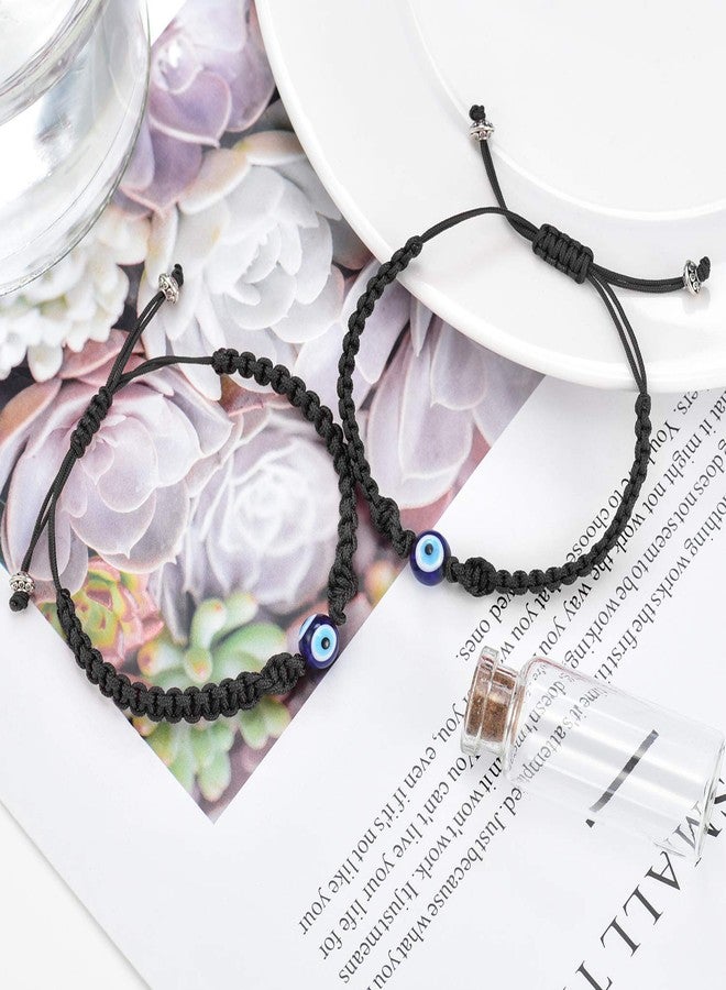 Tarsus Evil Eye Bracelets for Men, Braided Woven Rope Male Protection Good Luck Lucky Bracelet - Image 3