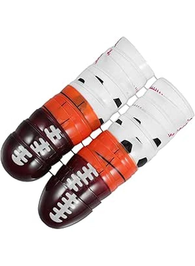 12 Piece Fillable Easter Eggs with Openable Design Sports Theme for Candy Toys and Birthday Fun - Image 1