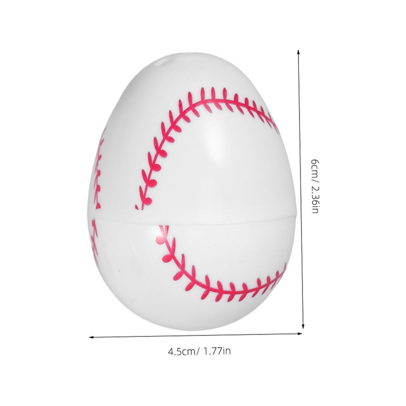 12 Piece Fillable Easter Eggs with Openable Design Sports Theme for Candy Toys and Birthday Fun - Image 3
