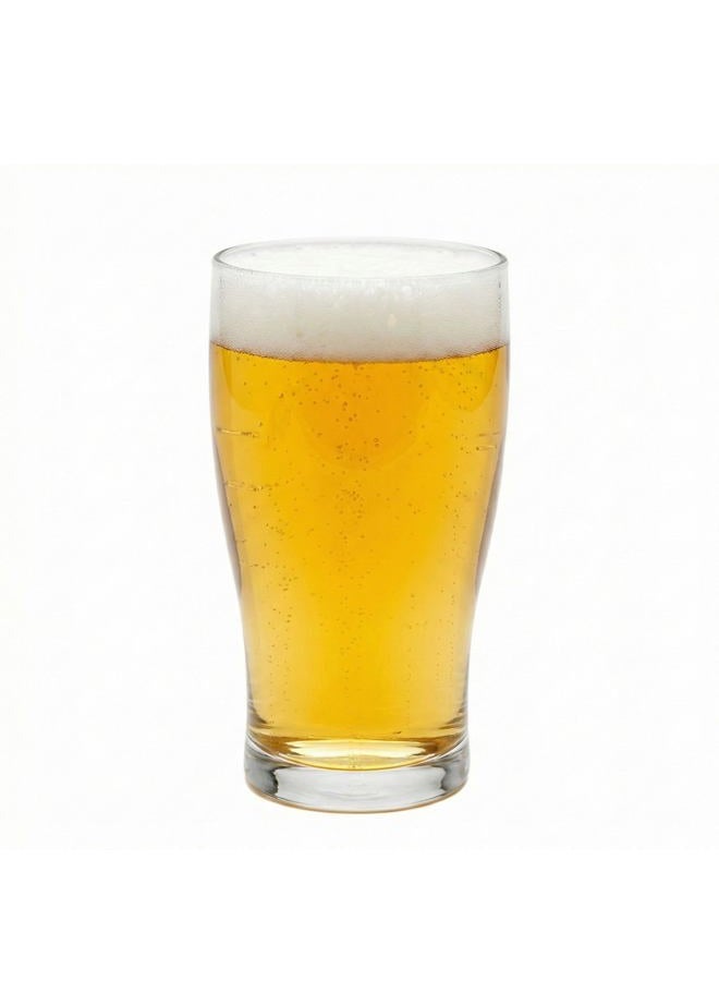 Restaurantware 16 oz Tin Can Pint Glass - 3" x 3" x 4 3/4" - 12 Count Box - Image 1