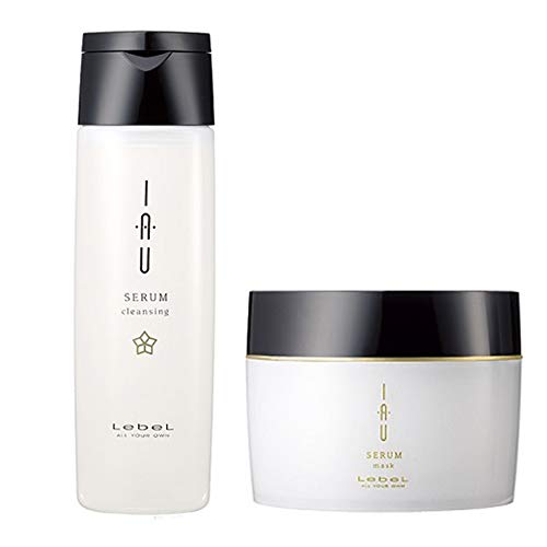 Lebel IAU Serum Cleansing Hair Shampoo 200ml & Lebel IAU Serum Hair Mask 170g Set (Green Tea Set) - Image 1