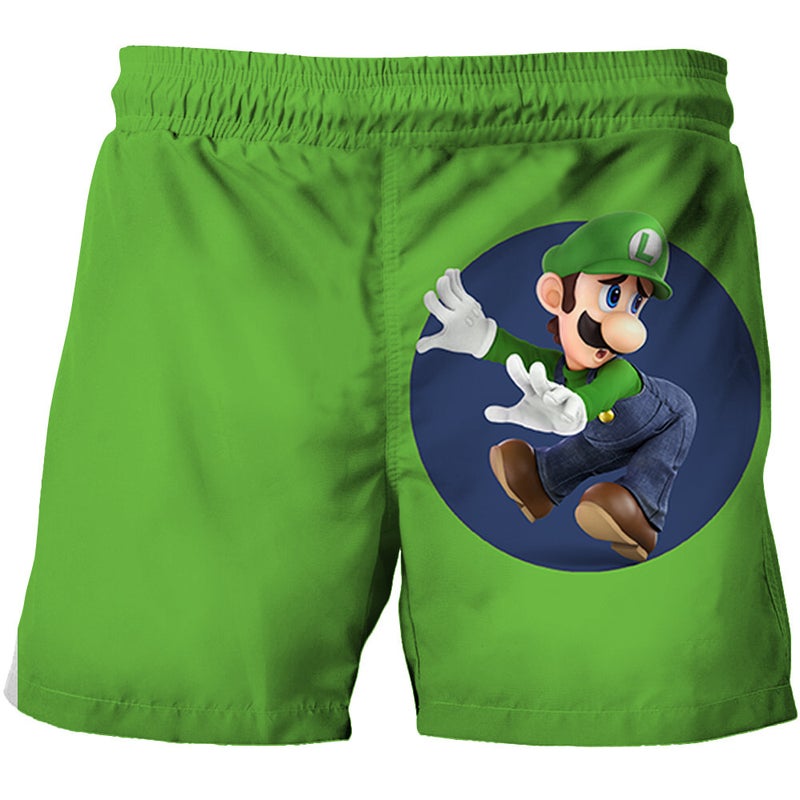 Mario Cartoon Game Character 3D Print Pattern Children'S Clothing Cool Cartoon Beach Pants For Young Men And Women - Image 2