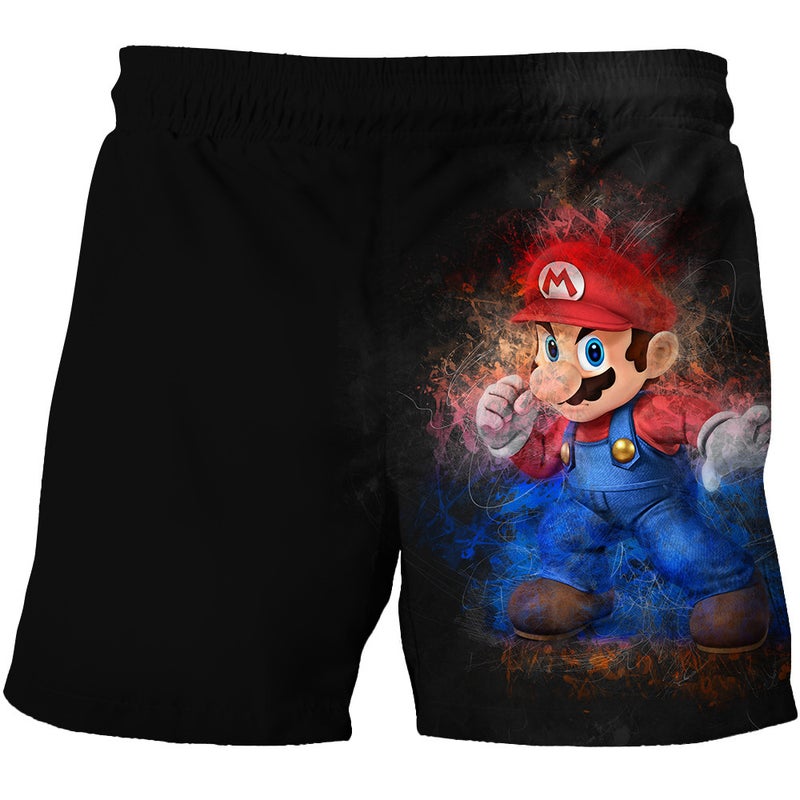 Mario Cartoon Game Character 3D Print Pattern Children'S Clothing Cool Cartoon Beach Pants For Young Men And Women - Image 3