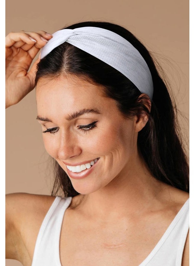 Huachi أربطة رأس بوهو معقودة - إكسسوارات شعر واسعة غير قابلة للانزلاق للنساء بألوان صلبة - Image 5