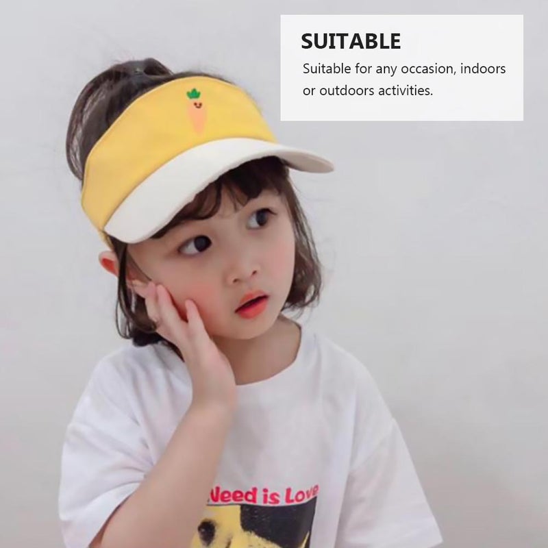 👕 قبعة شمسية قطنية قابلة للتعديل للنشاطات الخارجية لون أصفر - Image 4