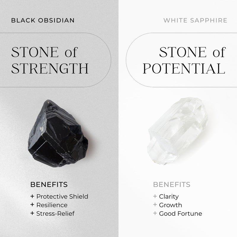 Moon Magic Authentic Moonstone Ring for Women | Amethyst, Aquamarine, Black Obsidian Ring Flow/Real 925 Sterling Silver | 18k Rose and Yellow Gold Raw Crystal Rings for Women/Genuine Gemstone Jewelry - Image 3
