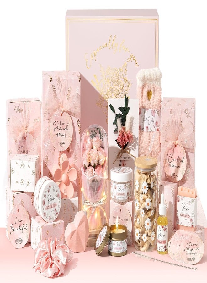 Qinline SPA Gifts for Women & Teen Girl – 10 PCS Mothers Day Birthday Gift Basket, Luxury Self Care Home Bath Set for Relaxing, Get Well Soon Care Package & Pampering Gifts for Her Friend Daughter Mom - Image 1