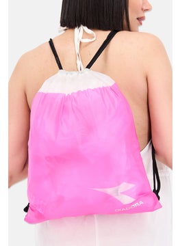 DIADORA Women Brand Logo Sport Bag 40 H x 34 L x 1 W cm, Neon Pink  - Image 2