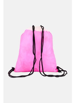DIADORA Women Brand Logo Sport Bag 40 H x 34 L x 1 W cm, Neon Pink  - Image 3