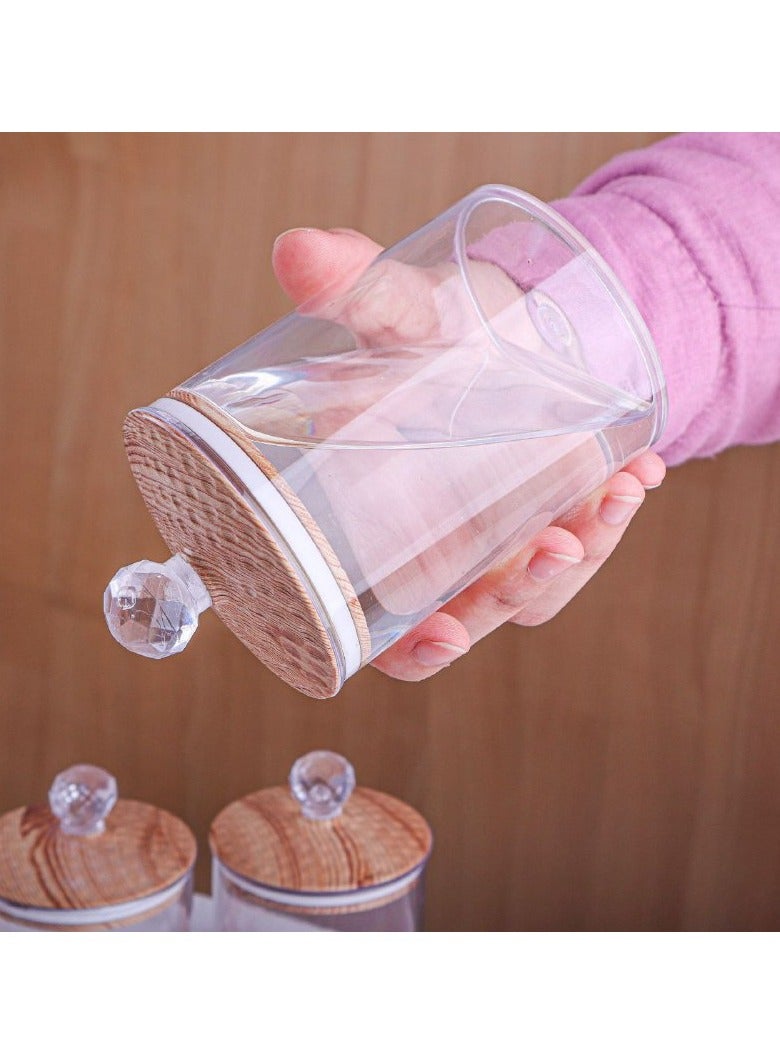 A sugar set with a 4*1 base and elegant covers in wooden colors as a piece of wonderful plastic decor - Image 2