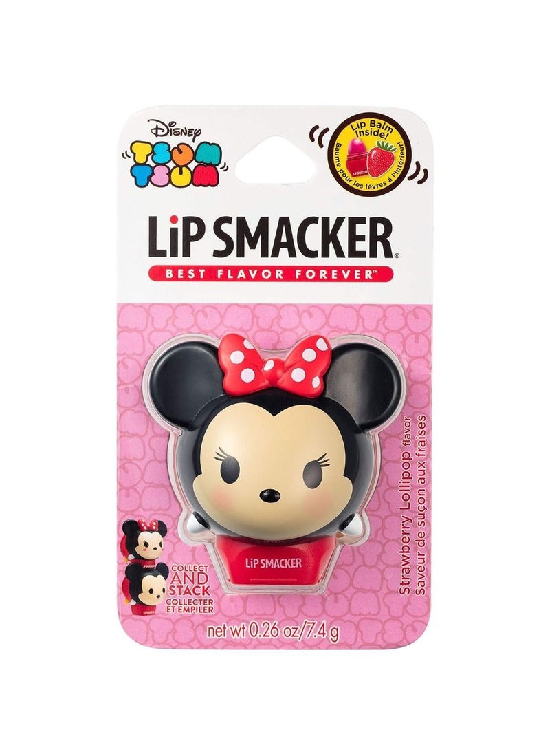 Lip Smacker Disney Tsum Tsum- Minnie- Strawberry Lollipop 