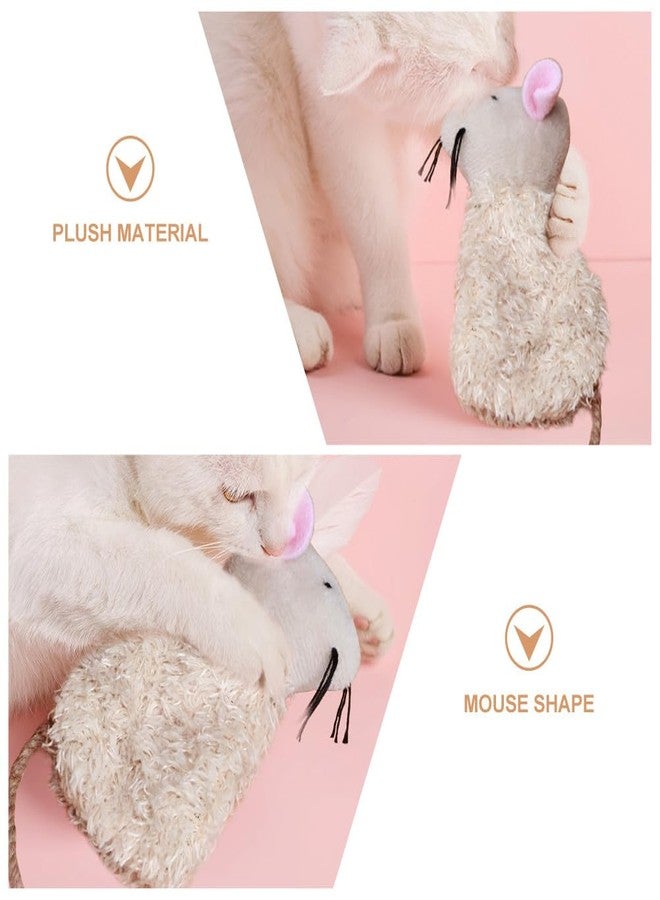 Sewroro 3pcs Cat Toys Interactive Kitten Plush Toys Simulated Indoor Cat Playset - Image 5