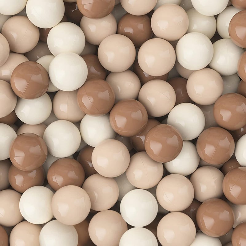 GOGOSO Brown Ball Pit Balls for Toddlers, 100pcs Non-Toxic 2.2-Inch Crush Proof Play Balls - Image 1