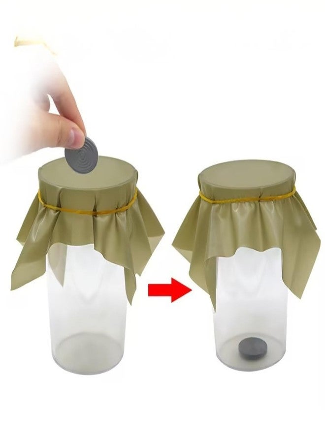 Essivox 3Pcs Coin Through Cup Magic Trick Set, Rubber Sheet Penetration Illusion, Professional Mentalism Props for Magicians April Fools' Day - Image 4