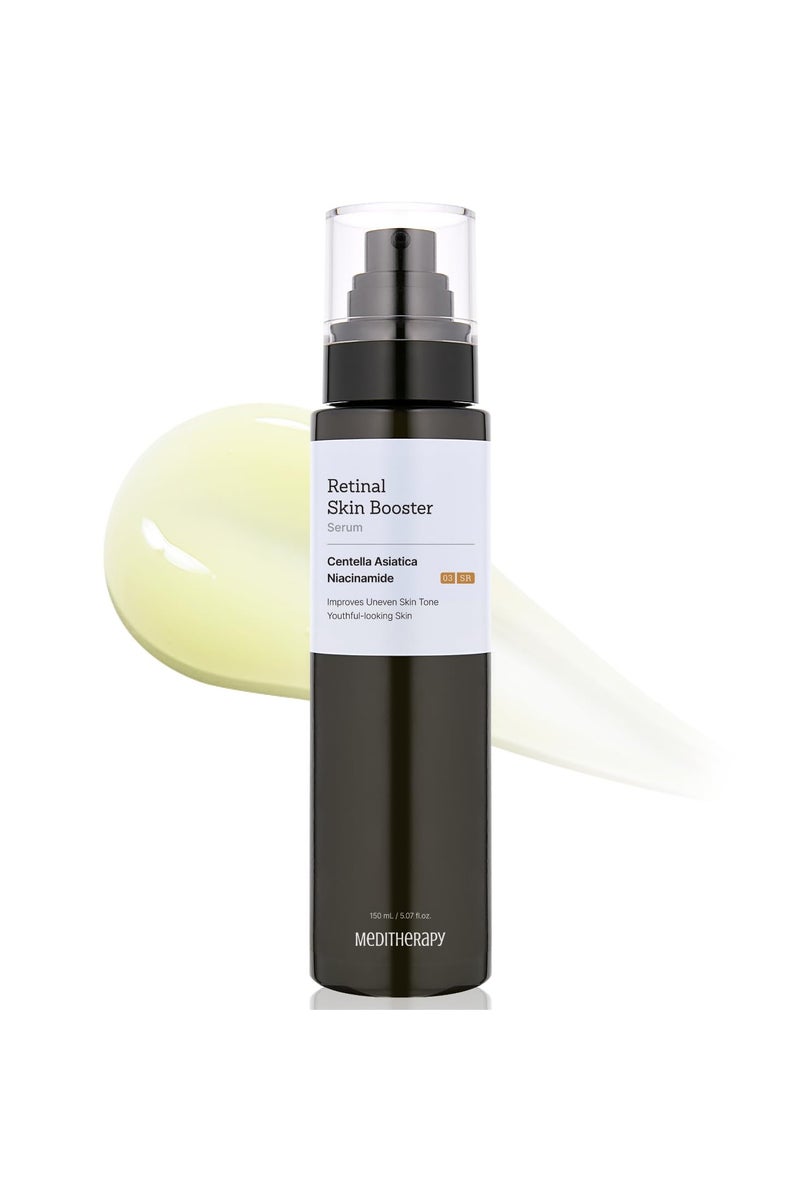 MEDITHERAPY Retinal Skin Booster Serum 5.07 Fl. Oz for Beginner&Sensitive Skin - Advanced Retinol Serum for Face and Body - Vegan Retinaldehyde Facial Serum for Uneven Skin Tone&Fine Lines - Image 1