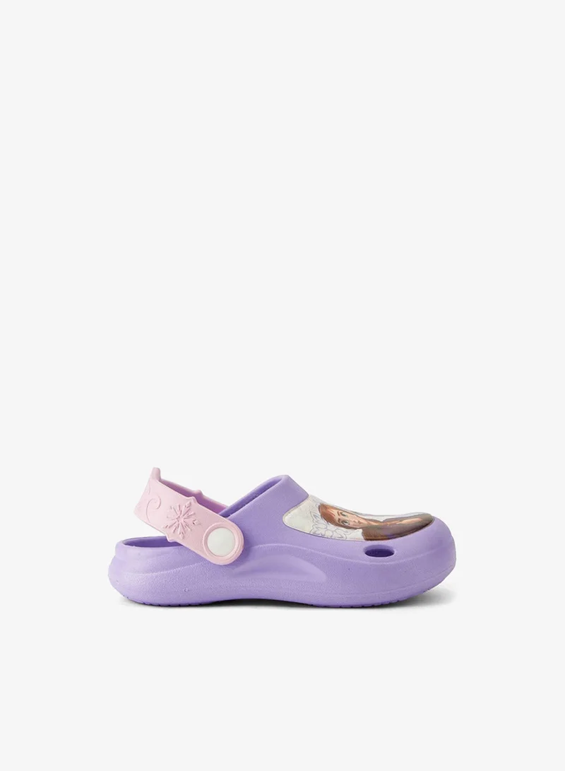 Disney Clogs with Cutout Design, Frozen Print