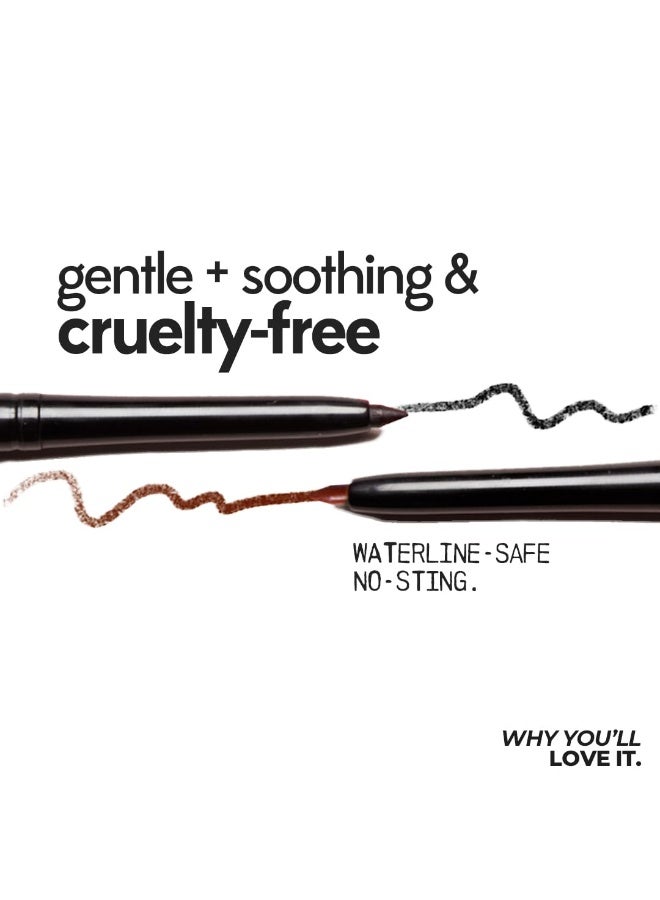 RUBY's ORGANICS Kohl Eyeliner- Brown, 3 In 1 Brow Filler, Kajal with In-Built Smudger, Extra Smooth & Blendable, Long-Wearing Matte Finish, Organic Eye Makeup, Cruelty-Free & Vegan, 0.35 Gm,Pencil - Image 4