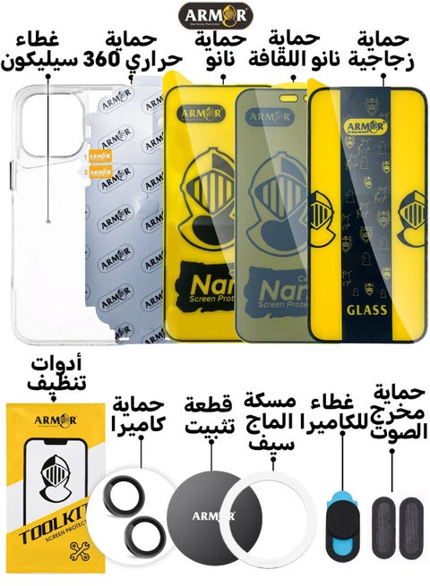 Protection Package 10 in 1 for the Apple iPhone 15