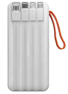 KALIO R53A Power Bank 30000mAh - Ultra-Compact 66W High-Speed Charging with PD35W Support and Four Built-in Cables / White  - Image 4