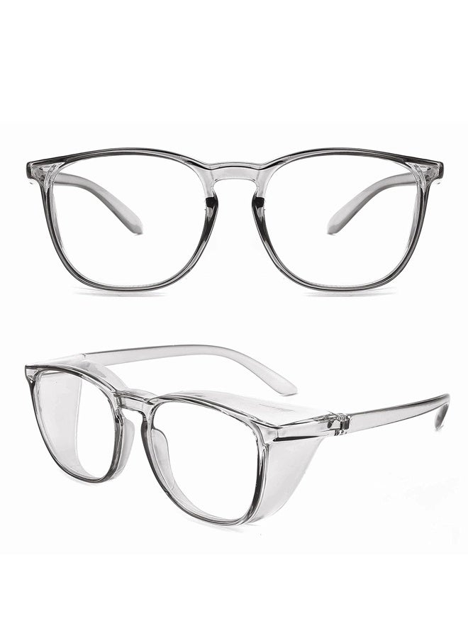 Safety Glasses Anti Fog Goggles Protective Eyewear Blue Light Blocking Anti Dust UV Protection Glasses For Men Women (Grey) - Image 1