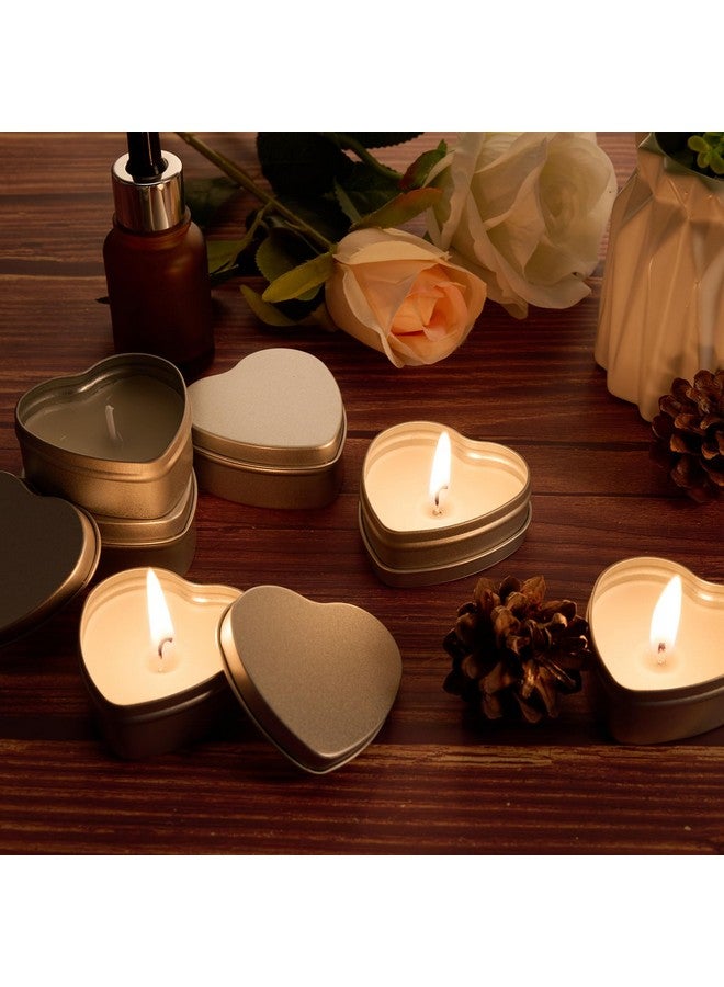 Treela Treela 30 Sets Heart Shaped Candles Wedding Favors Unscented Tea Lights Candles Set Include Small Smokeless Candles Bulk Thank You Tags and 4 x 4.7 Inch White Organza Gift Bags for Bridal Shower - Image 5