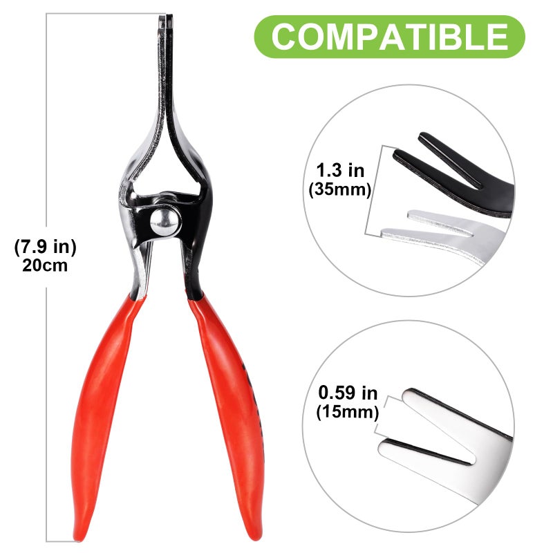 Toolwiz Automobile Hose Remover Pliers, Auto Fuel, and Vacuum Line Tube Hose Remover, Separator Pliers Pipe Repairing Tool - Image 2