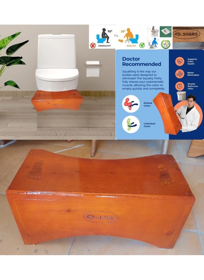 Bathroom chair with footrest for the health and medical base for treating constipation and colon, code 560