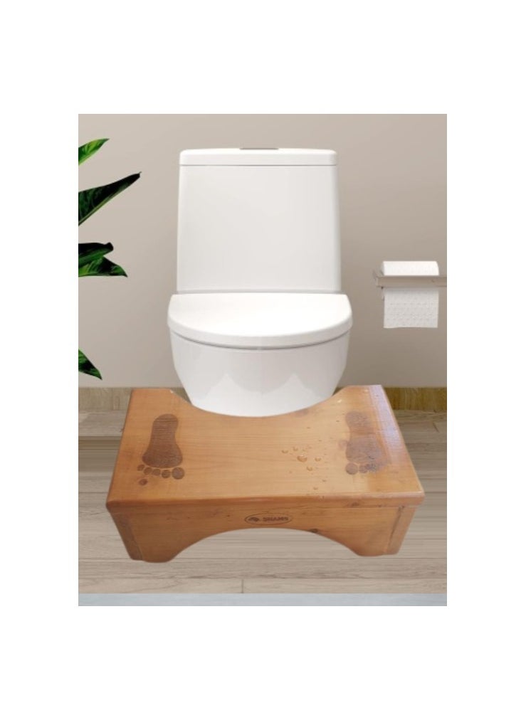 Bathroom chair with footrest for the health and medical base for treating constipation and colon, code 560