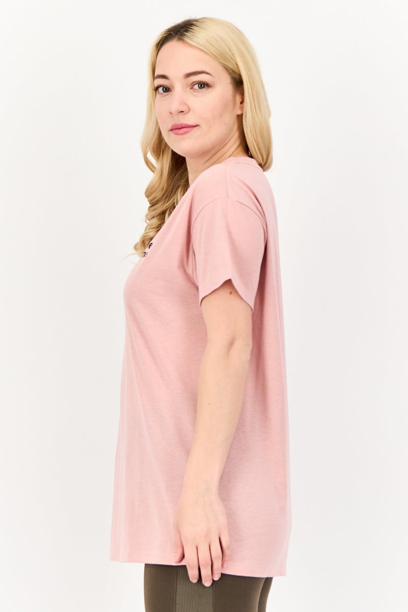New Balance Women Athletic Fit Short Sleeve Outdoor T-Shirt, Old Rose  - Image 2