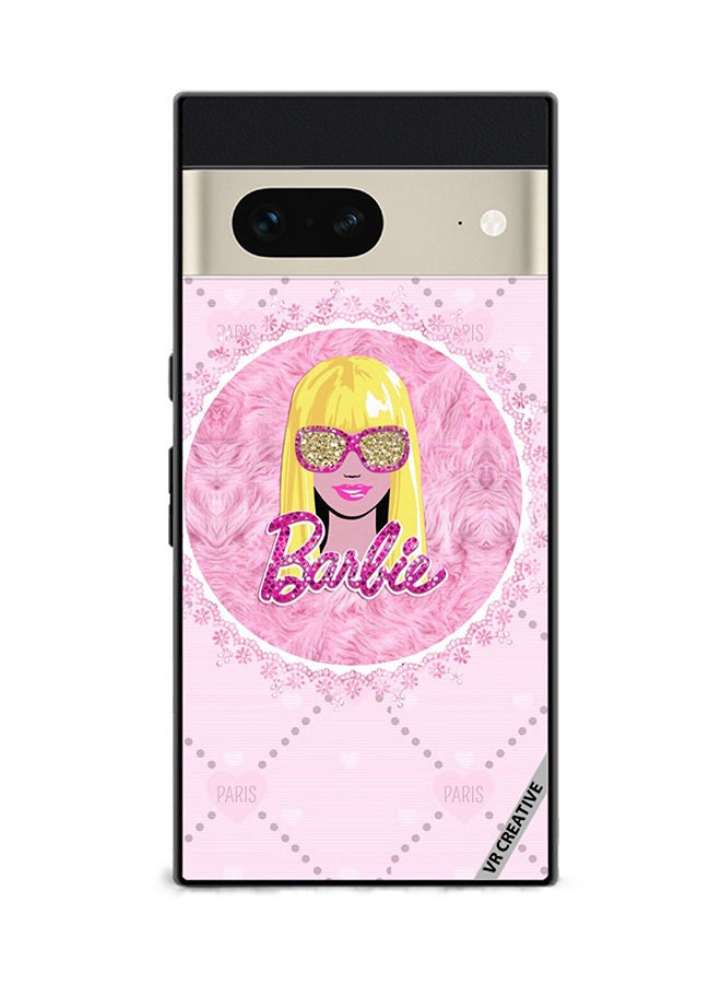 VR CREATIVE Protective Case Cover For Google Pixel 7 Funky Barbie Design Multicolour - Image 1