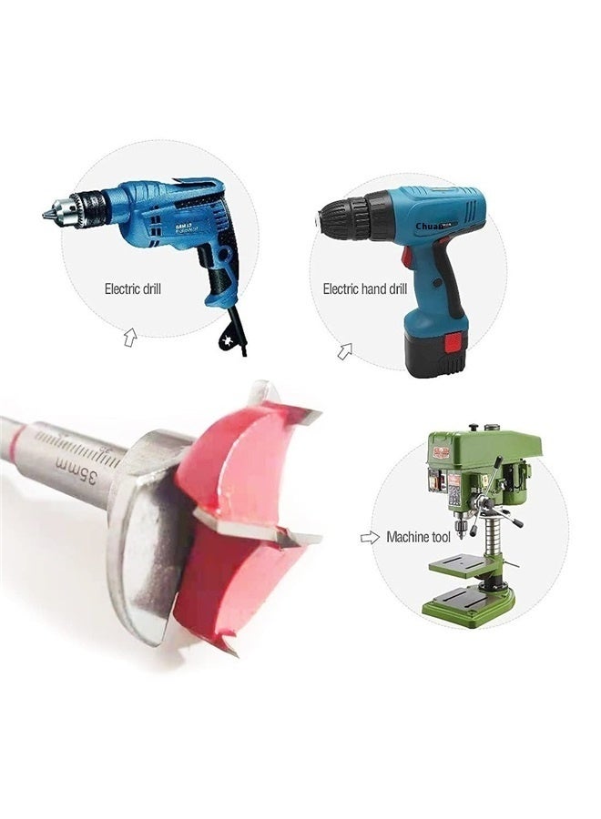 Drill Bit, 35mm Concealed Hinge Jig kit, Wood Drilling Hole Saw Set Woodworking Drilling Tool Wood Cutter for Face Frame Cabinet  - Image 3