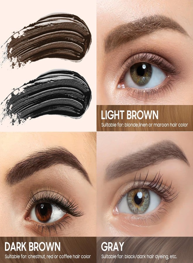 Fanterday Eyebrow Tint, Easy Peel Off Brow Gel Create Full Brows Makeup (Dark Brown) - Image 4