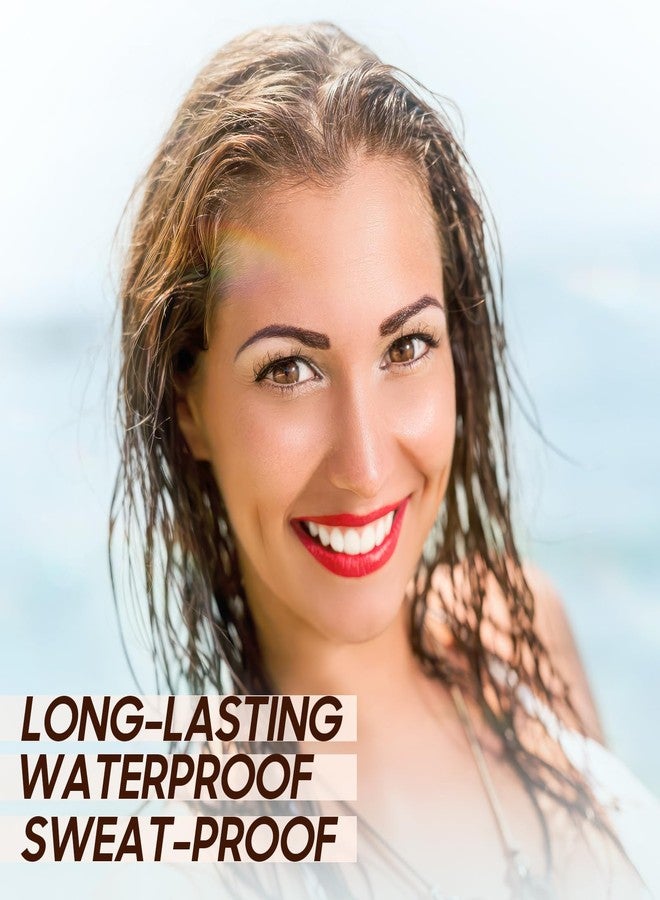 Fanterday Eyebrow Tint, Easy Peel Off Brow Gel Create Full Brows Makeup (Dark Brown) - Image 3