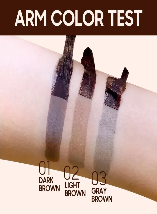 Fanterday Eyebrow Tint, Easy Peel Off Brow Gel Create Full Brows Makeup (Dark Brown) - Image 5