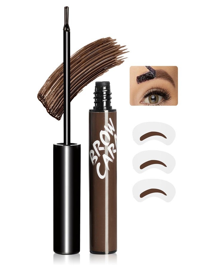 Fanterday Eyebrow Tint, Easy Peel Off Brow Gel Create Full Brows Makeup (Dark Brown) - Image 1