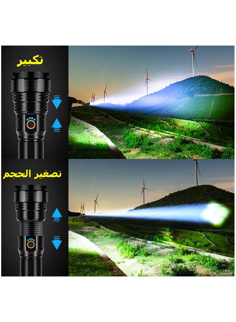 Rechargeable Flashlights 90000 High Lumens High Power Led Flashlight 5 Modes IPX7 Waterproof for Camping, Hiking, Emergencies  - Image 5