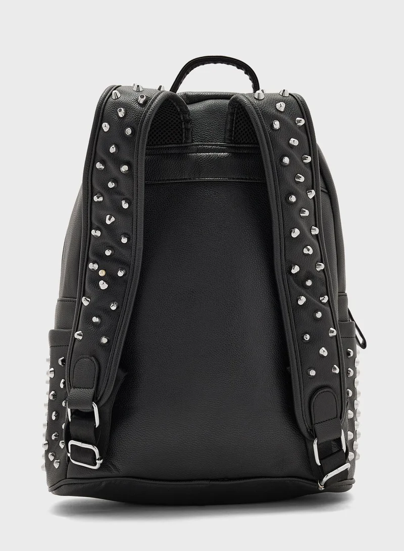 Seventy Five Studded Detail Casual Backpack