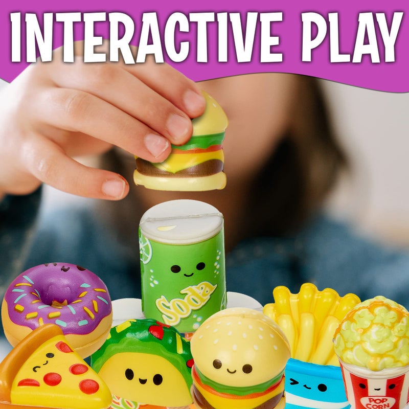 Playbees Mini Squish Fast Food Toys - 10 Pack - Assorted Designs Slow-Rise Stress Relief Toys for Kids, Mini Fidget Toys for Sensory Play, Party Favors, Junk Food Goodie Bag Fillers for Boys & Girls - Image 3
