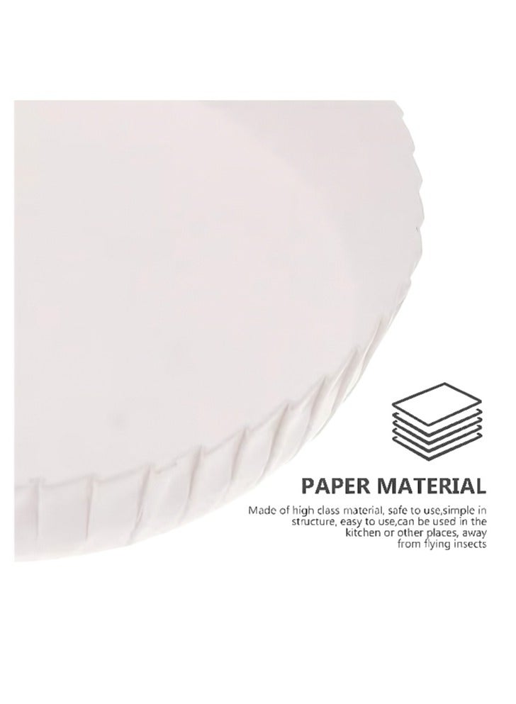 200 Pcs Disposable Paper Cup Covers,Coffee Mug Lid Tea Cup Paper Hot Cup Lids Coffee Cup Covers for Espresso Cold Hot Drinks Tea Coffee Hot Tea Cups White Disposable Coffee Cups Coffee Cup Lids (9cm,200-Piece) - Image 5