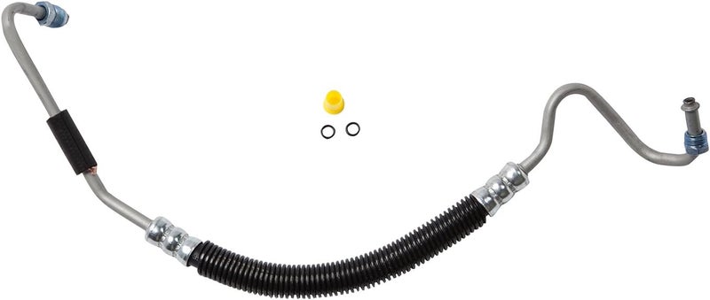 Edelmann 80337 Power Steering Pressure Hose: Replacement for - 2010-01 GM Silverado, Sierra; V-8 6.6L Diesel; W/Hydroboost, Black - Image 1