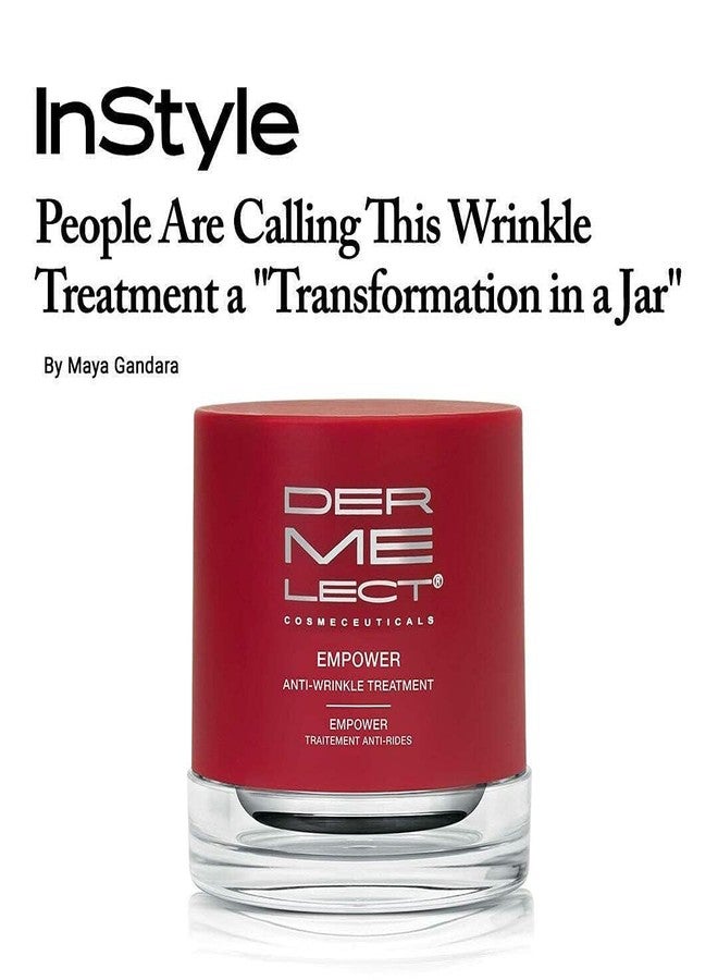 Dermelect Empower Anti-Wrinkle Treatment for Face - Anti Aging Cream with Peptides, Collagen, Ceramides Retinol, Hydrating Smoothing for Fine Lines Wrinkles Dryness Elasticity 1 oz - Image 5