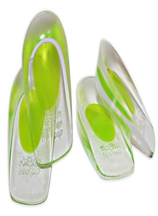 KidSole 2 Pack - KidSole Shock Absorbing Lightweight Gel Heel Cups For Kid's With Sensitive Heels, Heel Spurs, Plantar Fasciitis, or Ankle Pain (Green Toddlers Size 11-2) - Image 1