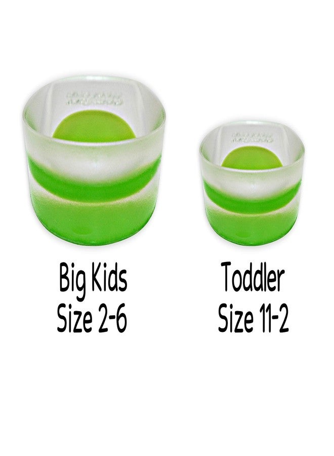 KidSole 2 Pack - KidSole Shock Absorbing Lightweight Gel Heel Cups For Kid's With Sensitive Heels, Heel Spurs, Plantar Fasciitis, or Ankle Pain (Green Toddlers Size 11-2) - Image 4