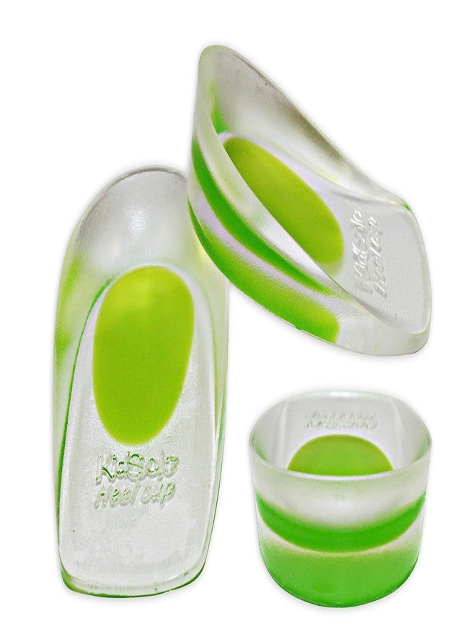 KidSole 2 Pack - KidSole Shock Absorbing Lightweight Gel Heel Cups For Kid's With Sensitive Heels, Heel Spurs, Plantar Fasciitis, or Ankle Pain (Green Toddlers Size 11-2) - Image 3