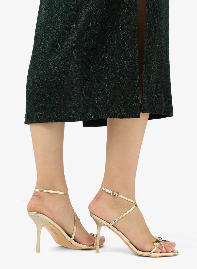 Casual Ankle Strap Heeled Sandals