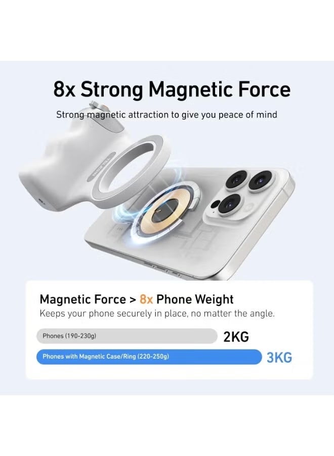 FEND Fun Shot Magnetic Grip with Detachable Remote for Smartphones, Hands-Free Selfies, Video Recording, Live Streaming, Vlogging, Adjustable Angle, Compact Portable Design – Universal Magnetic Mount for iPhone, Android, and Other Devices for Travel, Work, and Daily Use - Image 5