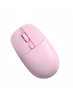 W81 Elegant wireless mouse, ergonomic mouse, 2.4GHz wireless technology, suitable for computers, laptops, desktops,DPL fast switching, silent clicks, comfortable ergonomic modeling mouse,10 meters wireless transfer speed, super fast scrolling -- pink