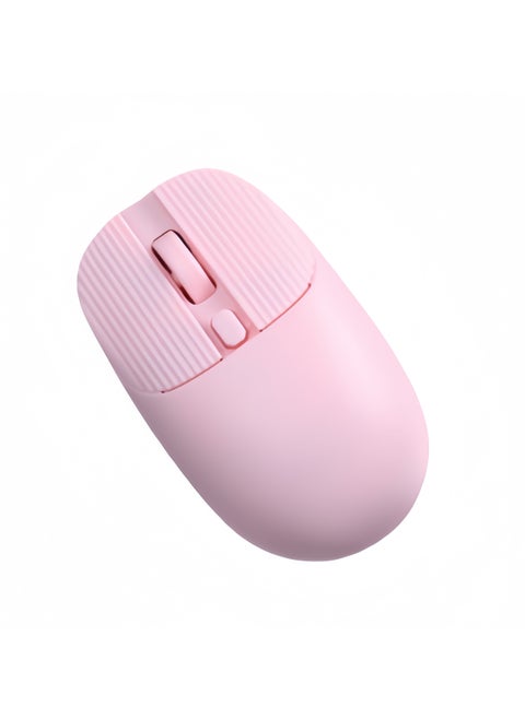 W81 Elegant wireless mouse, ergonomic mouse, 2.4GHz wireless technology, suitable for computers, laptops, desktops,DPL fast switching, silent clicks, comfortable ergonomic modeling mouse,10 meters wireless transfer speed, super fast scrolling -- pink