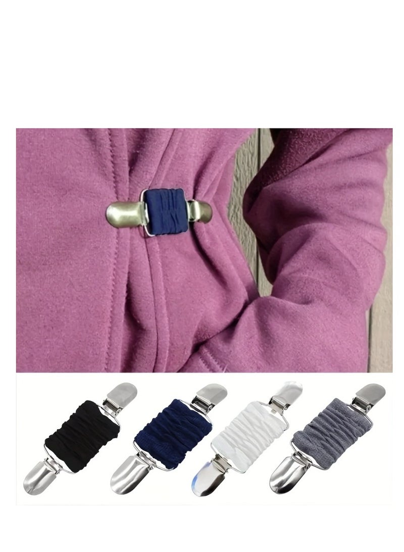 AROAQ Dress Clips, Elastic Clothes Clip Brooch Pins, Multipurpose Dress Shirt Brooch Clip, Multicolor Dress Clips Back Cinch For Women - Image 3