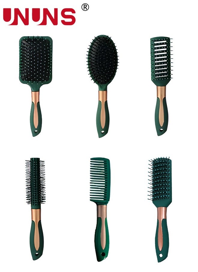 UNUNS 6 Pcs Different Styles Of Kids Brush Comb Set,For Kids Toddlers Girls Boys,Premium Workmanship,Kid-friendly Set  - Image 1
